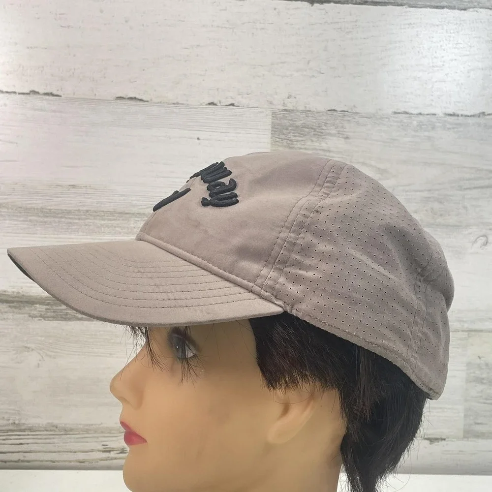 Callaway Hat Cap Strap Back One Size Beige Polyester Breathable Adjustable Mens